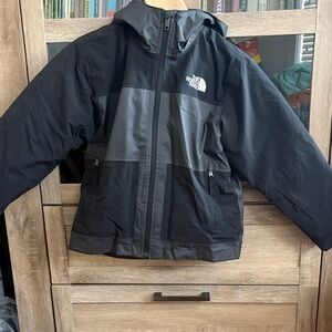 The North Face Kids Two-Tone Black Jacket